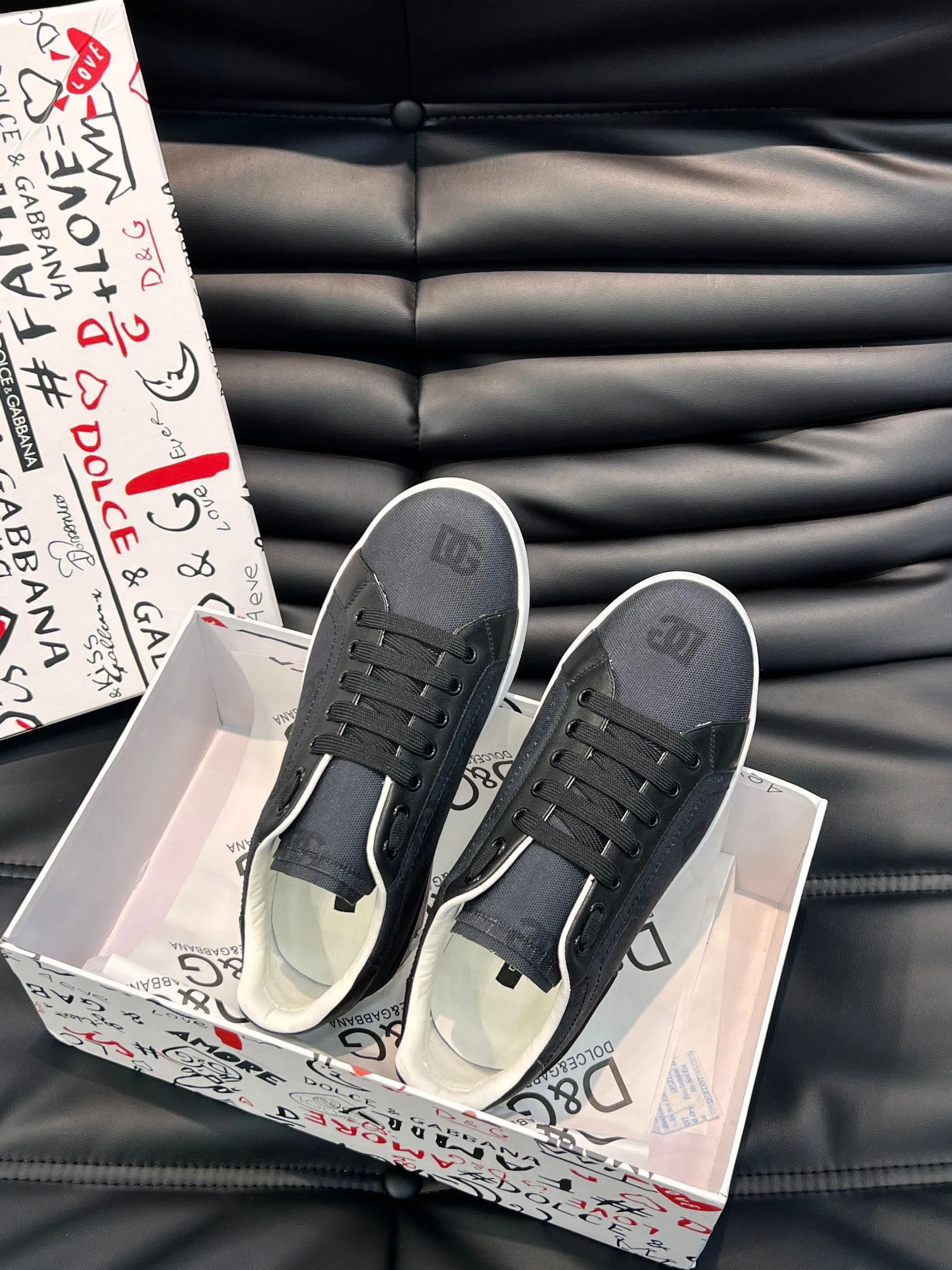 Men's shoes 360 yuan🏮🏮2023 new Dolce & Gabbana/top original single DG heavy industry series, imported original waterproof canvas, contrasting color design is super beautiful, exquisite and luxurious, super A level! Compared with the genuine product at the counter, the version is no worse at all! size：38-46